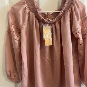 Rose pink blouse